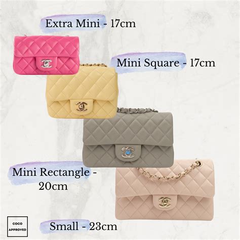 chanel flap bag specs|chanel flap bag size comparison.